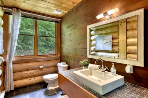 Salle de bain chalet la Mancellière